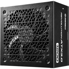 ENERMAX Revolution ATX3.0 Enthusiast Gaming & Streaming PC Power Supply 1200W 80Plus Gold PCIe 5.0 Ready (Full Modular, 2 x 12VHPWR Cable, Semi-Fanless), ERA1200EWT, Black