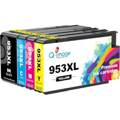 Q-image 953XL Multipack Printer Cartridges Compatible with HP 953XL Multipack Cartridges 953XL for HP Officejet Pro 8710 8715 8740 8720 8718 7730 8728 8719 7740 7720 8730 8725 8210 8210 8218 printer