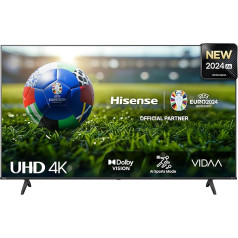 Hisense 55E6NT 139cm (55 Zoll) Fernseher, 4K UHD Smart TV, Precision Colour, HDR, Dolby Vision, 60Hz, Triple Tuner DVB-C/S/S2/T/T2, WiFi, HDMI 2.1, Bluetooth, Alexa Built-in, Schwarz, [2024]