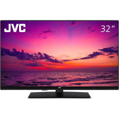 JVC LT-32VH4455 32 Inch TV (HD-Ready, LED TV, Triple Tuner) Black