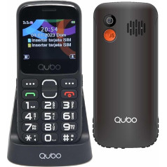 Qubo Mobile Phone for Seniors with Big Buttons, 2G GSM Senior Phones for Elderly, High Volume, Charging Station, SOS Function