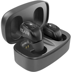 Elari EarDrops The Lightest (3.9 g each) Wireless Bluetooth Headphones with Magnetic Charging Case and Stereo Call Support (Black)