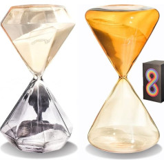 Hourglass Hourglass with Sand 30 Minutes Hourglass & Hour Glasses 60 Minutes Hourglass Timer Decor Set with 2 Clocks Hourglass Hour Glasses Decorative Hourglass for Yoga, Kitchen Timer