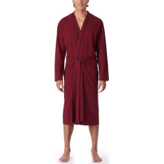 Schiesser Men's Bathrobe Fine Interlock 120 cm Length Organic Cotton