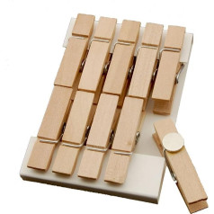 Summer-Ray 50 Mini Real Wood Fridge Magnet Clips