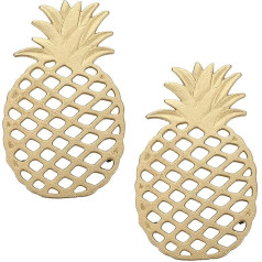 SUMTree 2 Pieces Pineapple Shape Heavy Duty Cast Iron Trivet Hot Pot Pads for Kitchen Dining Table