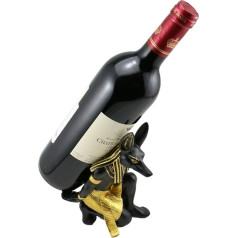 Fantasee Anubis Gott Weinregal Halter Antike Ägyptische Gottheit Weinflaschenständer Rack Premium Harz Material Neuheit Geschenk für Küche Zuhause Zimmer Dekoration (Harz - Anubis)