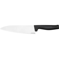 Fiskars Chef's Knife, Hard Edge, Elegant Design, Total Length: 33.1 cm, Stainless Steel/Plastic, 1051747