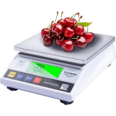 ZCXBHD 0.01 g High Precision Electronic Scale, 10 kg Waterproof Household Baking Kitchen Scales for Supermarket Weighing Platform Scales (Size : 10kg/0.1g)