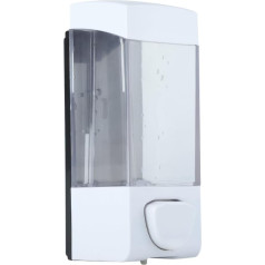 Delaman Hand Soap Dispenser 350 ml Manual Plastic Soap Liquid Lotion Shampoo Dispenser Wall Mounted