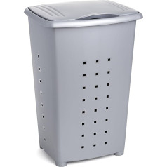 Tatay Millenium Laundry Basket, Polypropylene, Grey, One Size