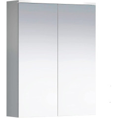 trendteam smart living Wons Mirror Cabinet 60 x 78 x 18 cm Wood Composite White with White High Gloss Varnish