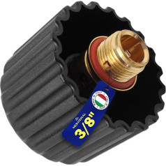 Valve for Polti Vaporetto or Polti Vaporella with external thread of 3/8 inch and adjustment 4.5 bar - complete with seal - made in Italy - guarantee 10 years - MONTERAL