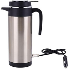 Isolierkanne Thermoskanne Tragbare 1200 ml 24 V Reise Auto Wasserkocher Wasserkocher Schnell Kochen mit Zigarettenanzünder Fuse für Tee Kaffee Trinken