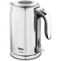Fakir 4005001 Adell - Stainless Steel Kettle I Kettle 1.7 Litres I Durable Kettle for the Kitchen I Quiet Kettle I Housewarming Gift I Kitchen Accessories I Silver