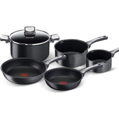 Tefal 6 Piece Unlimited ON Non-Stick Induction Aluminium Pot and Pan Set
