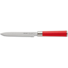 F. DICK Red Spirit 81710132 Utility Knife with Serrated Edge (13 cm Blade Length, Works Effortlessly Through Shell or Crust, Balanced Sharpness)