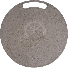 Cabilock Round Plastic Chopping Board Multifunctional Cutting Board for Vegetables Fruit Bread Cheese 31cm