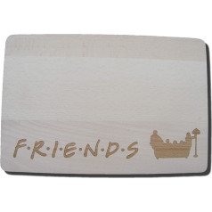 FastCraft Friends Wooden Cheese Chopping Board