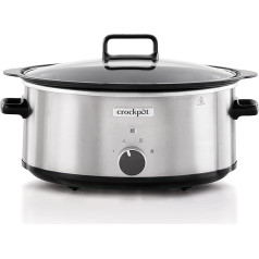 Crockpot Pressure Cooker | 6.5 L (Over 8 People) | Container Suitable for Strong Fire for Braising Meat and Vegetables | Stainless Steel [CSC086X]