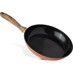 nuovva Induction Hob Set Non-Stick Frying Pan Kitchen Copper Wok Pan Cookware 20cm