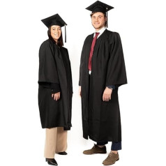 SKÉMATA Graduation Robe Unisex Lightweight Microfibre with Graduation Touch and Nappa Leather