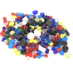 Millefiori Melting Glass, Mixed Colour Premium Thermal Fusing Colour Glaze DIY Craft Microwave Jewellery Accessories