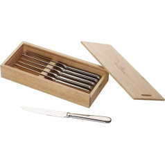 Villeroy und Boch Oscar Pizza- und Steakmesser-Set, 6-teilig, Edelstahl, Metallic