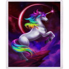 YISUMEI Blanket 150 x 200 cm Cuddly Blankets Soft Flannel Soft Fleece Blanket Bed Throw Unicorn Dream
