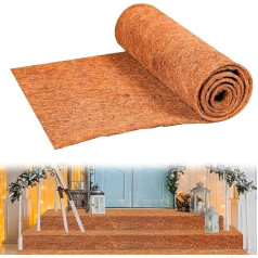 Natural Coir Carpet Mat, 1 Piece, Non-Slip Ice and Snow Rug, Natural Coir Rugs, Heavy Duty, Stain Resistant, Absorbent Carpet Runner for Hallway, Kitchen and Living Room,