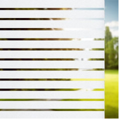 Window Films, Privacy Screen, Glass Strips, Film, Static Adhesion, Privacy for All Types of Smooth, Non-Adhesive Glass Surfaces, Window Sticker (White, 90 x 400 cm)