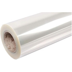 HOHOFILM Clear Shatterproof Vinyl Window Film Self Adhesive Glass Film Window Safety Film 90cm x 500cm Roll