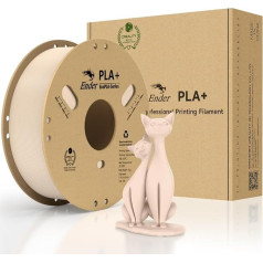 Official Creality PLA+ Filament, 1.75mm PLA Plus, PLA Pro 3D Printer Filament, Stronger Toughness, Smooth Printing, Dimensional Accuracy +/- 0.02mm, 1kg Roll, Cardboard Spool (Beige)