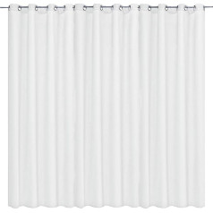 JEMIDI Opaque Curtain with Eyelets Attachment Eyelet Curtain Decorative Curtain 100% Polyester Long for Living Room Bedroom Easy Assembly