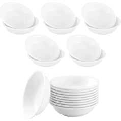 WideSmart Pack of 20 Dipping Bowls, White Dipping Bowls, Mini Dessert Bowls, Round Spice Bowls, Dish Snack Bowls, Soy Sauce Dishs, Small Dipping Bowls for Gravy, Grill, Ketchup