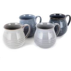 Barbary & Oak BO874014 Abyss Round Mug, Set of 4