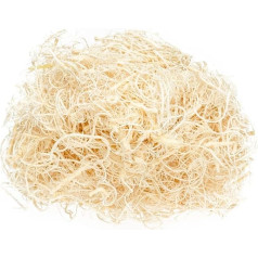 NaDeco Curly Moss, Bleached, Weight Approx. 50 g, Curlymoos, Tillandsia Moss, Spanish Moss, Moss Decoration, Decorative Moss, Craft Moss, Decorative Moss, Craft Moss, Craft Moss, Moss for Crafts