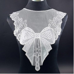 Embroidered Venise Lace Cutout Collar Embellishment Sewing Appliques Trimming Sewing Accessories Scrapbooking