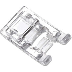 DREAMSTITCH 40110165 Satinstich-Nähfuß, transparent, für alle Nähmaschinen mit niedrigem Schaft, zum Aufstecken, für Singer, Brother, Babylock, Euro-Pro, Janome, Kenmore, Weiß, Juki, New Home, Elna,