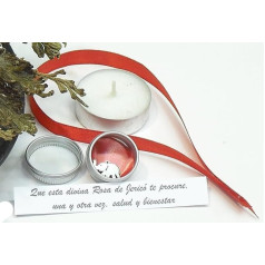MERCAVIP Divine Rose of Jericho with Soul and Message of Health and Healing within. Free amulet, tea lights, red ribbon, message, prayers and requests. Care instructions included