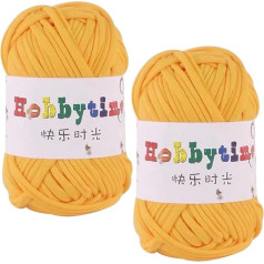 URFEDA 100 g T-Shirt Yarn, Thick Yarn for Hand Knitting and Crochet, Cotton Yarn Band, Fabric Knitting Yarn Crochet Yarn for Bags, Baskets, Blankets, Home Decoration