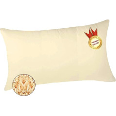 Fangomed Premium Pine Cushion (Exclusive) Also Available with Extra Inner Cover / Inlet from Austria Alps, Sleeping Pillow / Pillow Filled with Pine Flakes (40 x 60 cm, Cream)