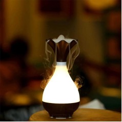 Ultrasonic Essential Oil Diffuser, Portable Aromatherapy Diffuser, Cool Mist Humidifier with LED Night Lights | Waterless Auto Shut Off - Home Office Bedroom