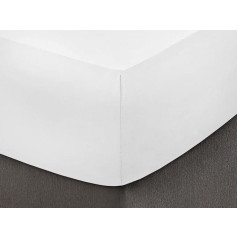 200 Thread Count Fitted Sheet 100% Cotton Extra Deep 30 cm