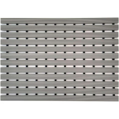 Nicoman Outdoor Drainage Mat Slatted Frame Duckboard Door Mat, Grey, 61 x 43 cm (24 x 17 Inches)