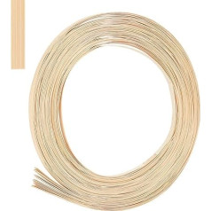 AHANDMAKER Basket Weave Stick, 20 Strands/Bundle, Flat Pipe Spool, Thin Flat Pipe Pipe Spool, Basket Weave, Flat Pipe Tube for DIY, Furniture Making, Supplies, Home Garden, Decoration