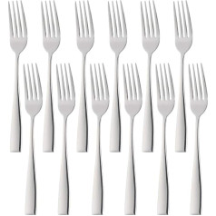 SUNSENGEUR Stainless Steel Dinner Forks 12 Piece Stainless Steel Dinner Forks Set 8.1