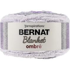 Bernat 16103636009 Blanket Yarn, Polyester, Cool Purple Ombre, 201 Metres