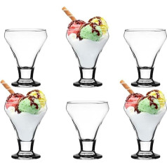 Glasmark KROSNO 1992 Dessert Glasses Set of 6 Ice Cream Cups 6 x 290 ml