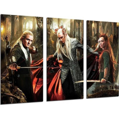 26344 Wall Picture, The Lord of the Rings, Cinema, 97 x 62 cm, Wooden Print, XXL Format
